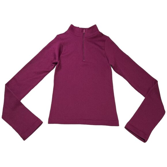 Rue 21 - Women's 1/2 Zip Long Sleeve Shirt - Purple - Extra Small - Picture 1 of 14